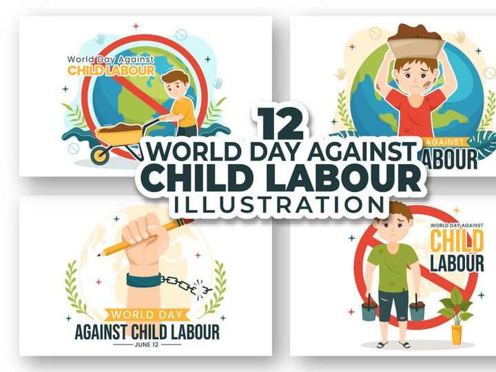 12 World Day Against Child Labour Illustration