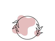 Vector botanical logo template in elegant hand draw and minimal style. Isolated object  flower.For badges  logotypes and branding