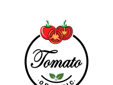 tomato logo design template illustration vector preview picture