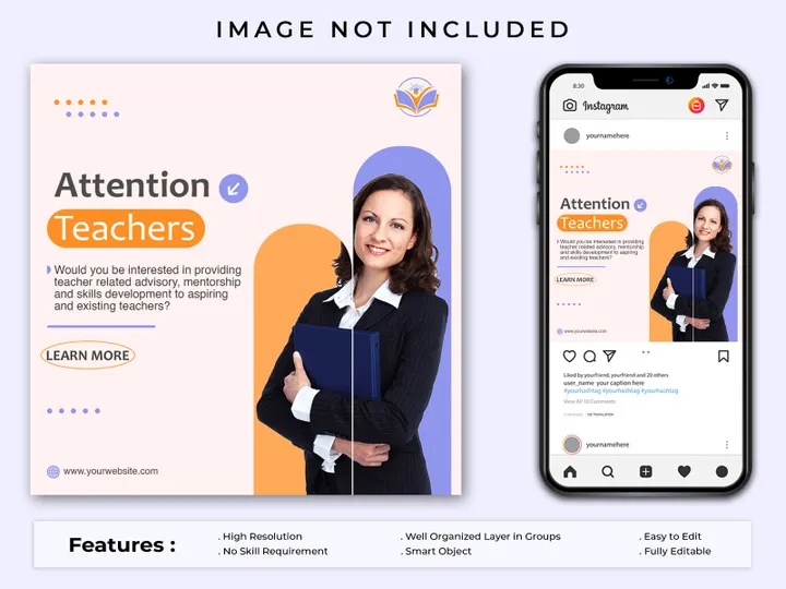 Creative Education Social Media Template Premium PSD