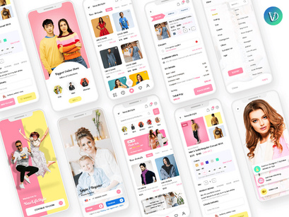 Clothes Ecommerce Online Shopping Store and Stylisher Tips Mobile App
