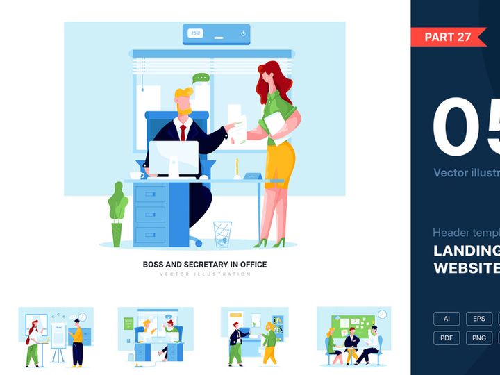 [Part 27] Business Vector Scenes