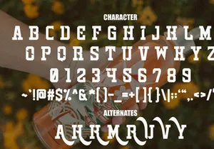 Skinny Tumbler - Western Slab Serif
