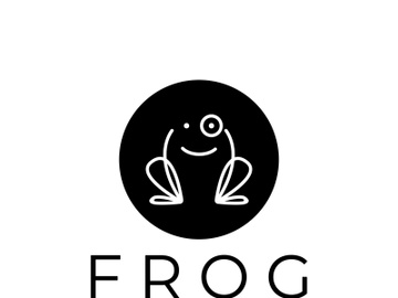 frog logo simple vector design template preview picture