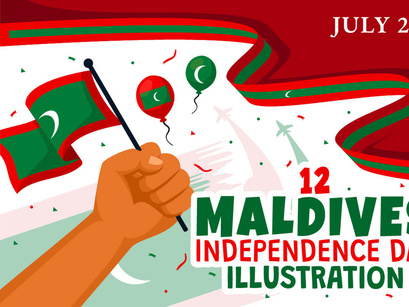 12 Maldives Independence Day Illustration