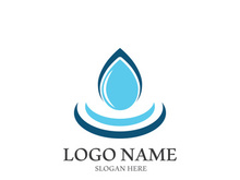 Water drop logo template vector illustration design