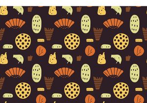 Summer Scandinavian Doodle Pattern
