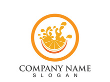 Orange logo design Vector icon illustration design