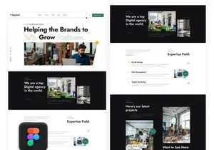 Fdigitaal - Digital Marketing Agency Figma Template