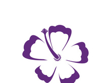 Flower vector icon design template illustration