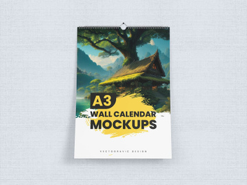 A3 Wall Calendar With Hook Mockups preview picture