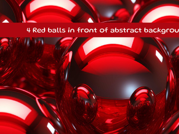 Red balls in front of abstract background preview picture