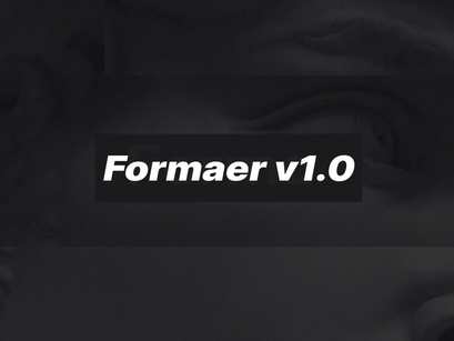 Formaer v1.0 - Sleek Minimalist Web UI Kit built in Photoshop