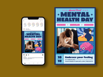 World Mental Health Day Flyer preview picture
