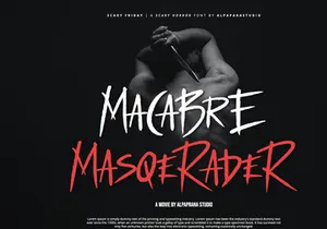 Scary Friday - Horror Display Font