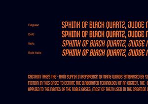 Cactron - Font