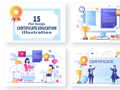 15 Certificate Document Illustration