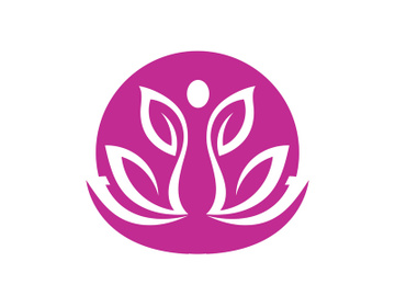 Lotus flower health meditation logo symbol preview picture