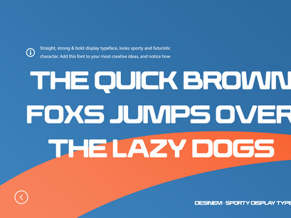 Desinem - Sporty Display Typeface