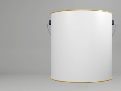 Free Paint Cans Mockup