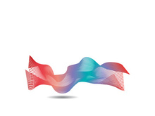 Wave line vector color background illustration