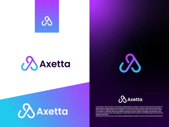 Letter A modern logo