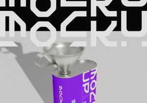 Coffee Can Funnel Mockup