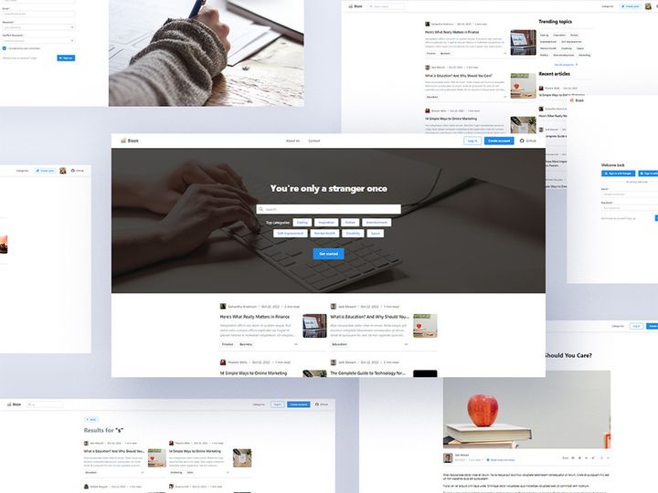 Blook blogging application