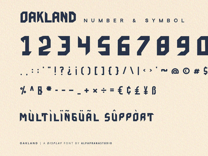 Oakland - Display Font