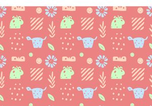 10 Modern Summer Scandinavian Doodle Patterns