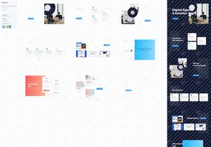 Creative Agency Landing Page DARK VERSION