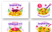 11 National Spaghetti Day Illustration