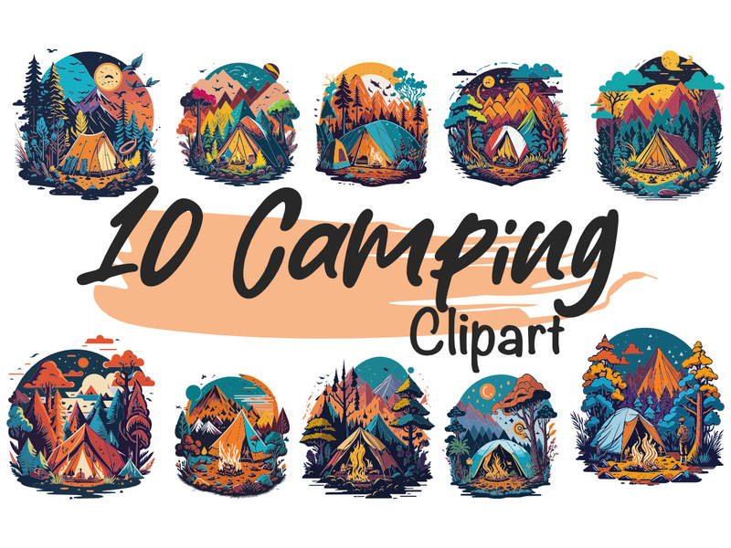Camping clipart