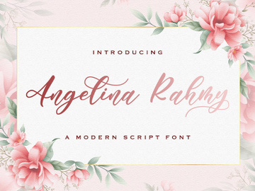 Angelina Rahmy - Modern Script Font preview picture