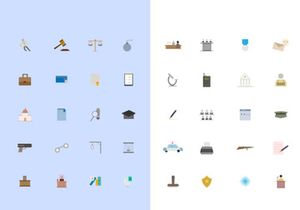 Law Color Icons
