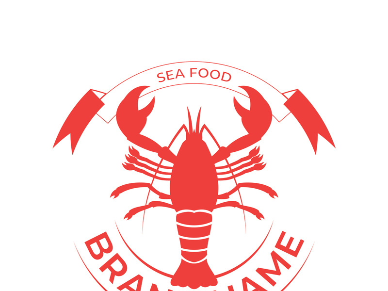 Vintage lobster logo