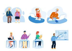 Education characters