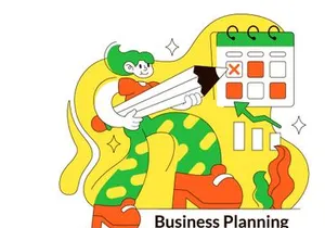 4 Business Planning Vector Illustration