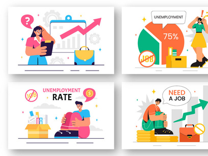 23 Unemployment Rate Illustration