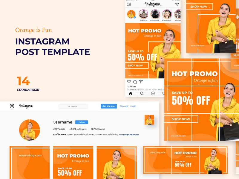 Instagram Post and Story Pack Template