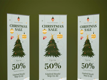 Christmas Roll Up Banner preview picture