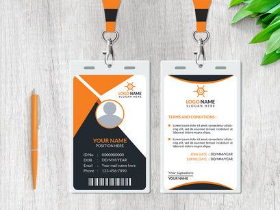 Corporate ID Card Design Template