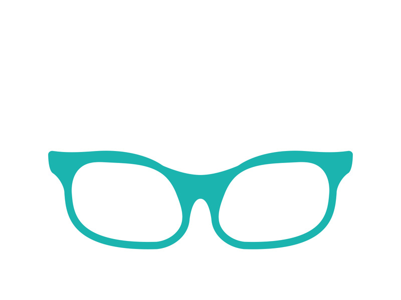 Glasses symbol vector icon