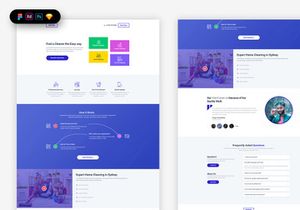 Cleaning Service Landing Page Template