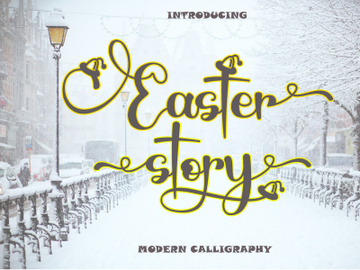 Easter Story - Modern Calligraphy preview picture