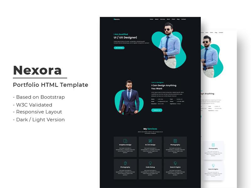 Personal Portfolio Landing Page Template