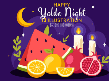 13 Happy Yalda Night Illustration preview picture