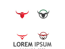 bull head horn logo