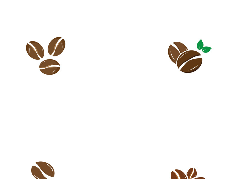 Premium coffee bean logo design.