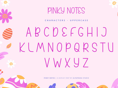 Pinky Notes - Display Font